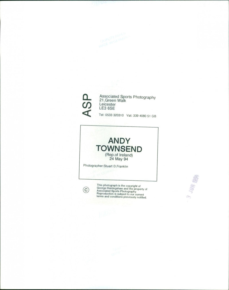 Andy Townsend - Vintage Photograph