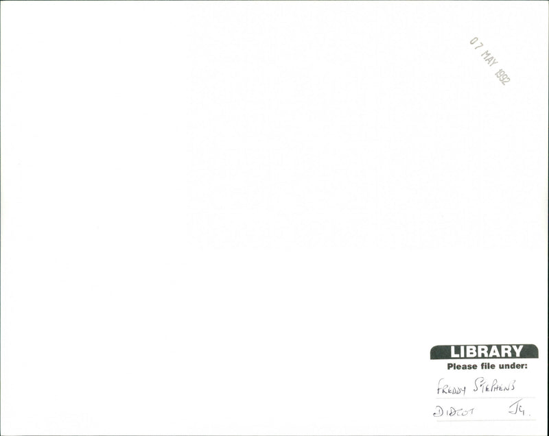 Freddy Stephens. - Vintage Photograph