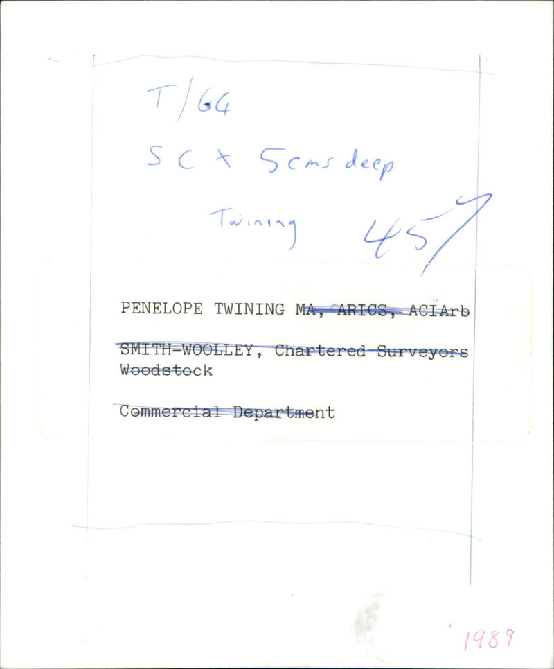 Penelope Twining - Vintage Photograph