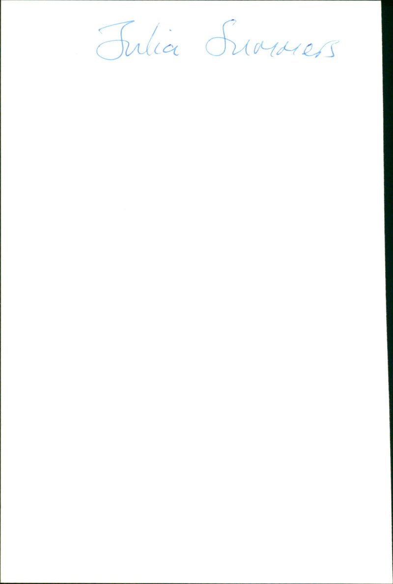 Julia Summers - Vintage Photograph