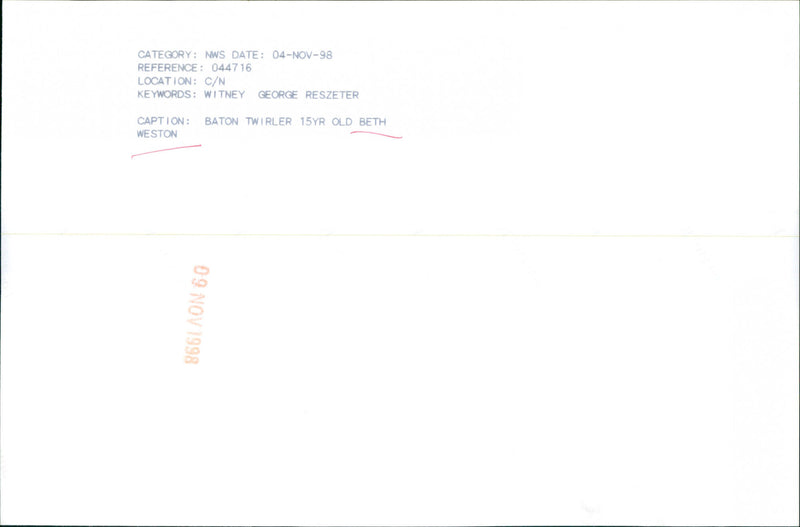 Beth Weston - Vintage Photograph