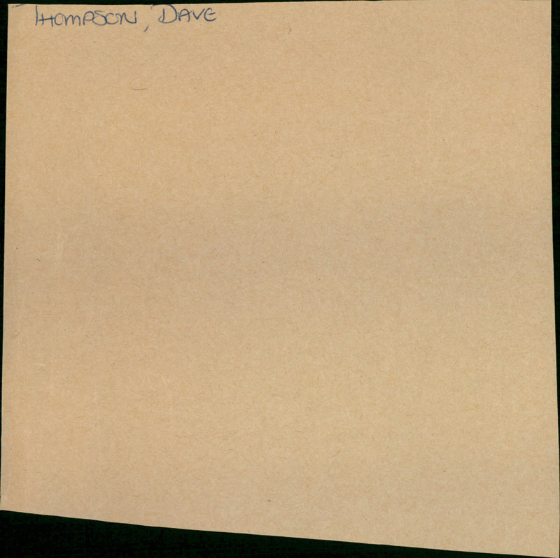 Dave Thompson - Vintage Photograph