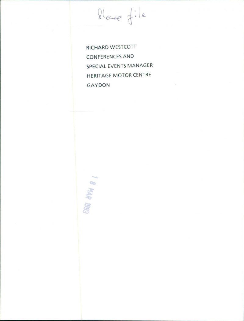 Richard Westcott - Vintage Photograph