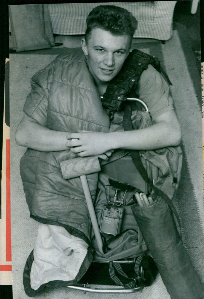 Giles Warner, 18, is set to embark on a World Challenge expedition to the Indian Himalayas. - Vintage Photograph