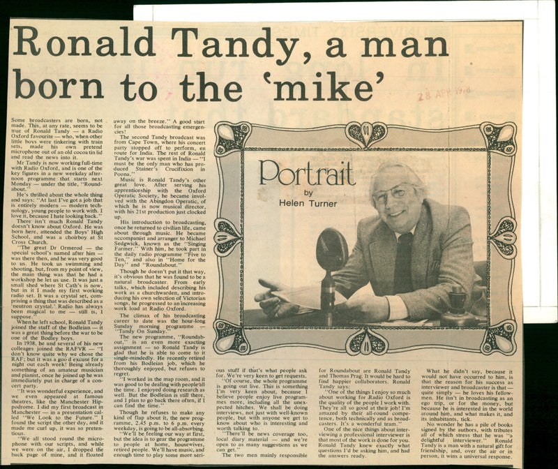 Ronald Tandy - Vintage Photograph