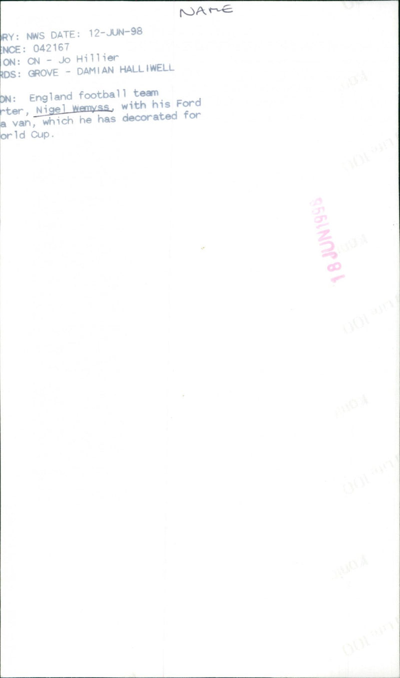 Nigel Wemyss - Vintage Photograph