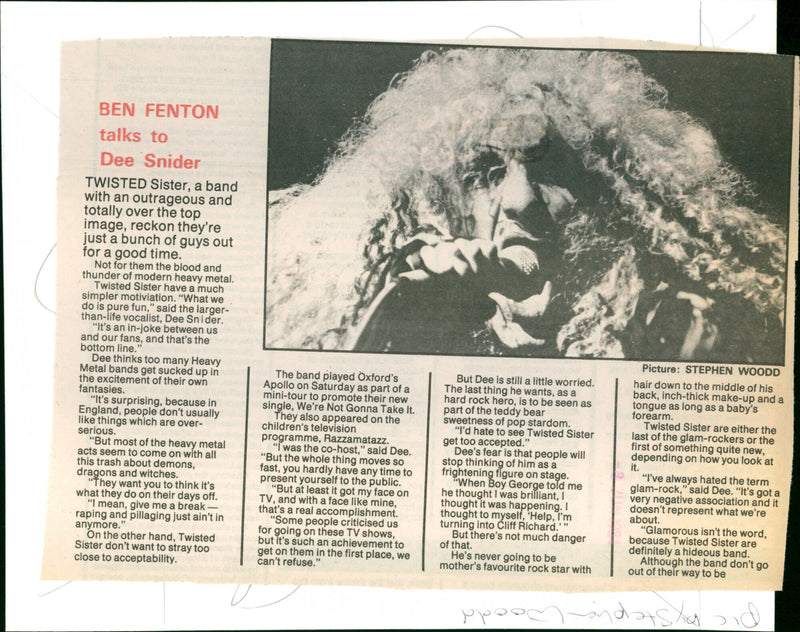 Twisted Sister - Vintage Photograph