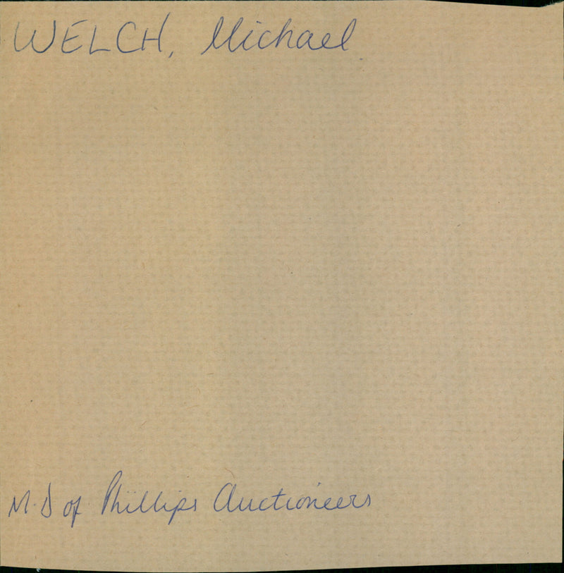 Welch Michael - Vintage Photograph
