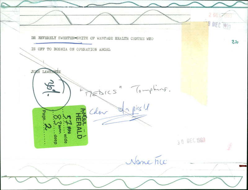 Dr. Beverly Sweeten-Smith - Vintage Photograph