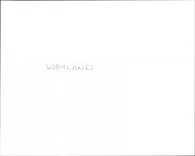 Wayland - Vintage Photograph