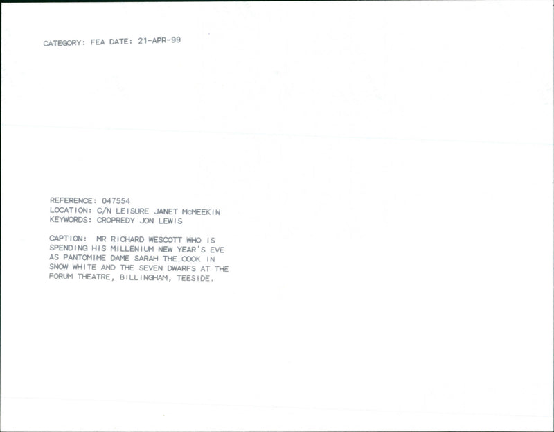 Richard Wescott - Vintage Photograph