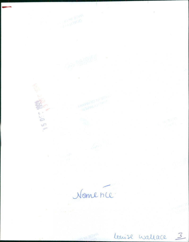 Louise Wallace - Vintage Photograph