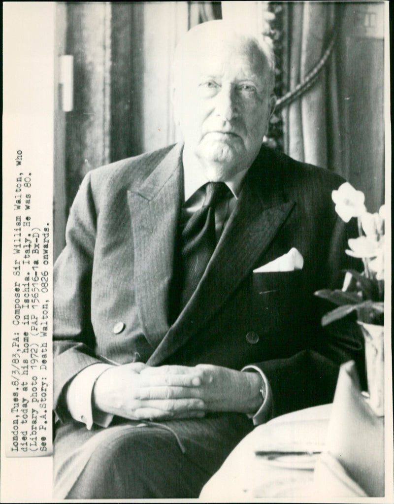Sir William Walton - Vintage Photograph