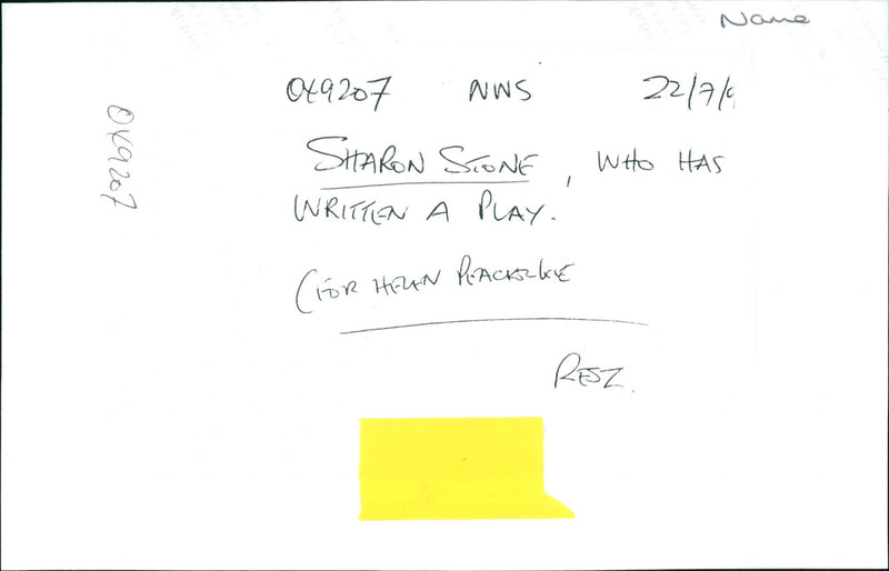 Sharon Stone - Vintage Photograph