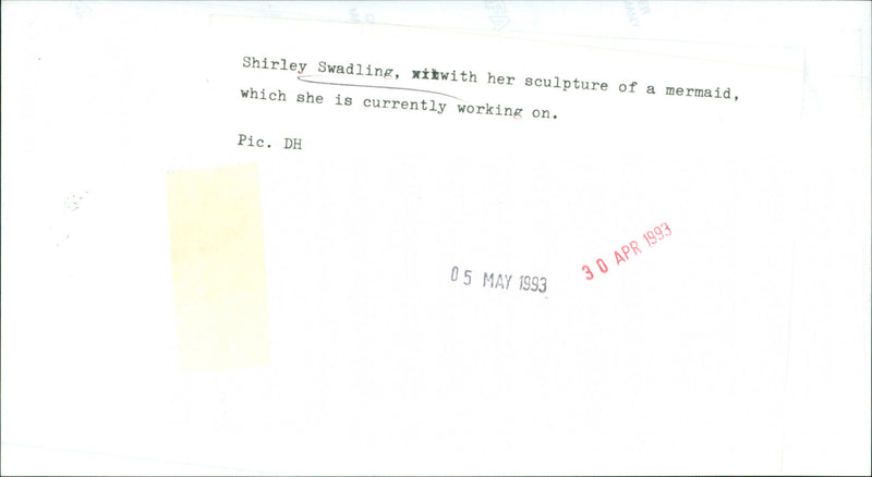 Shirley Swadling - Vintage Photograph