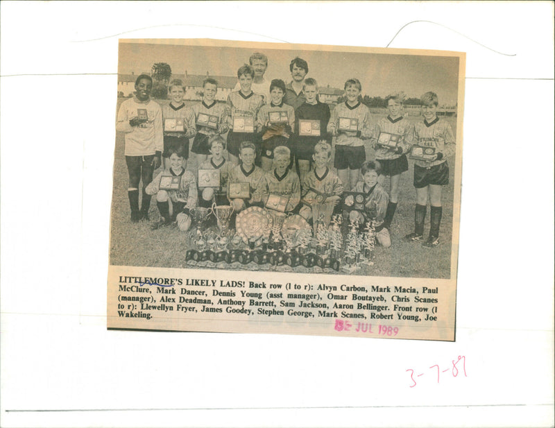 Alvyn Carbon, Mark Macia, Paul McClure, Mark Dancer ... - Vintage Photograph