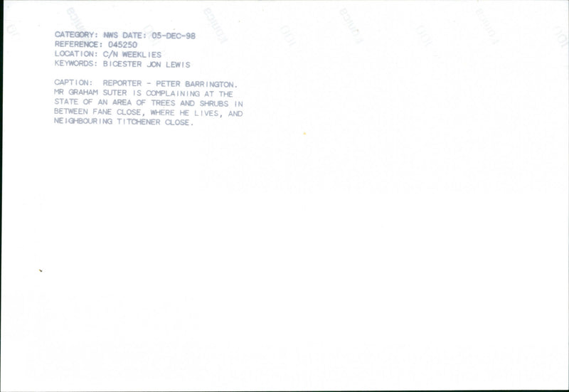 Mr. Graham Suter - Vintage Photograph