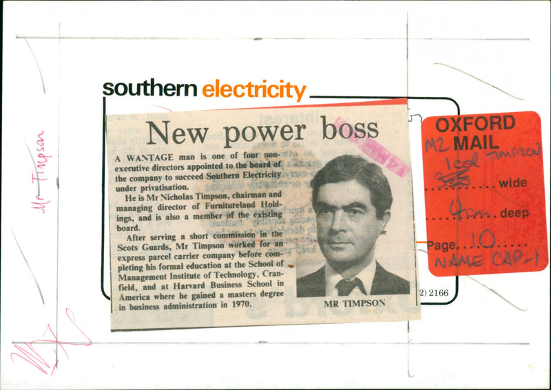 Nicholas Timpson - Vintage Photograph