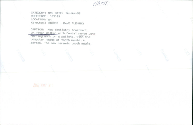 Dr. Peter Walker - Vintage Photograph