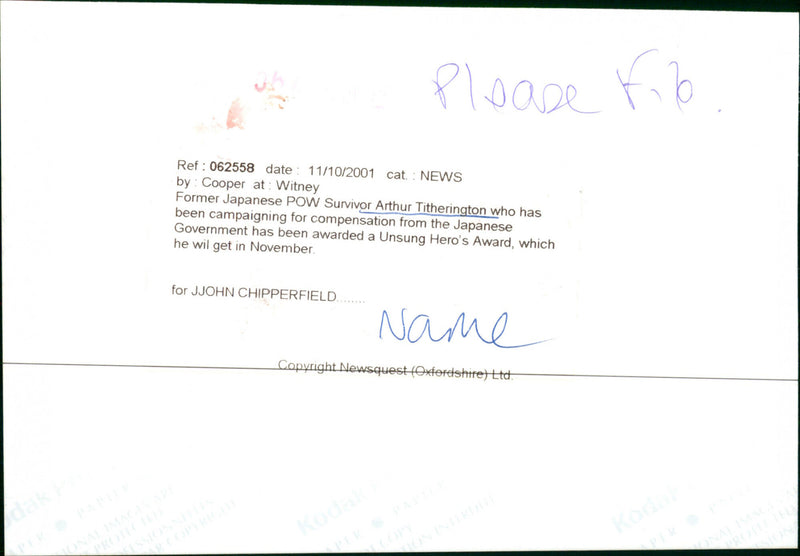 Arthur Titherington - Vintage Photograph