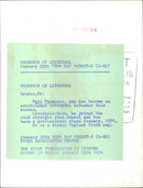 Phil Thompson - Vintage Photograph