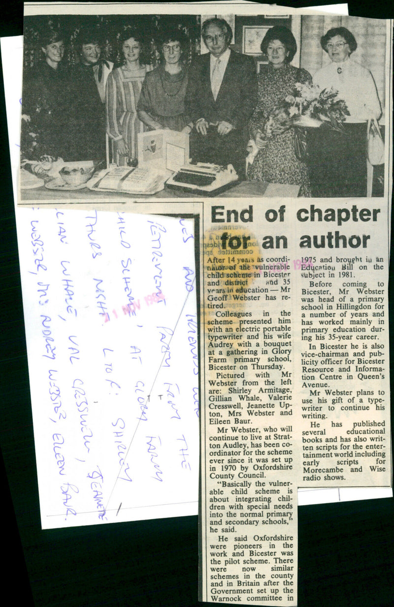 Mr. Geoff webster - Vintage Photograph