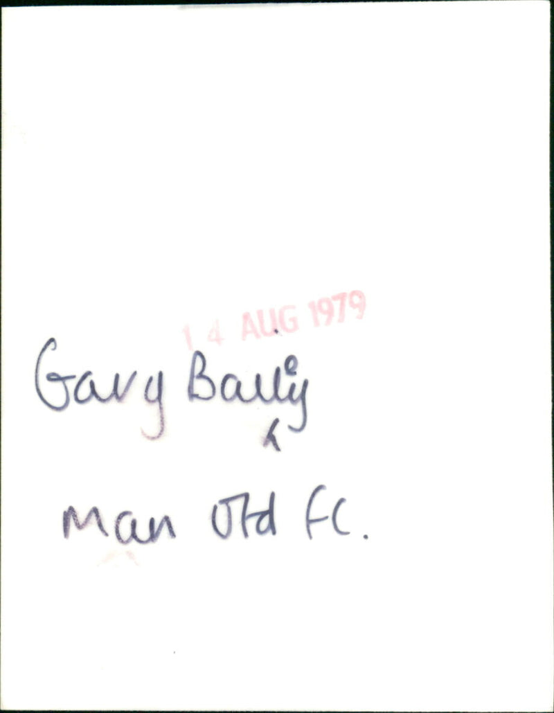 Gary Bailey - Vintage Photograph