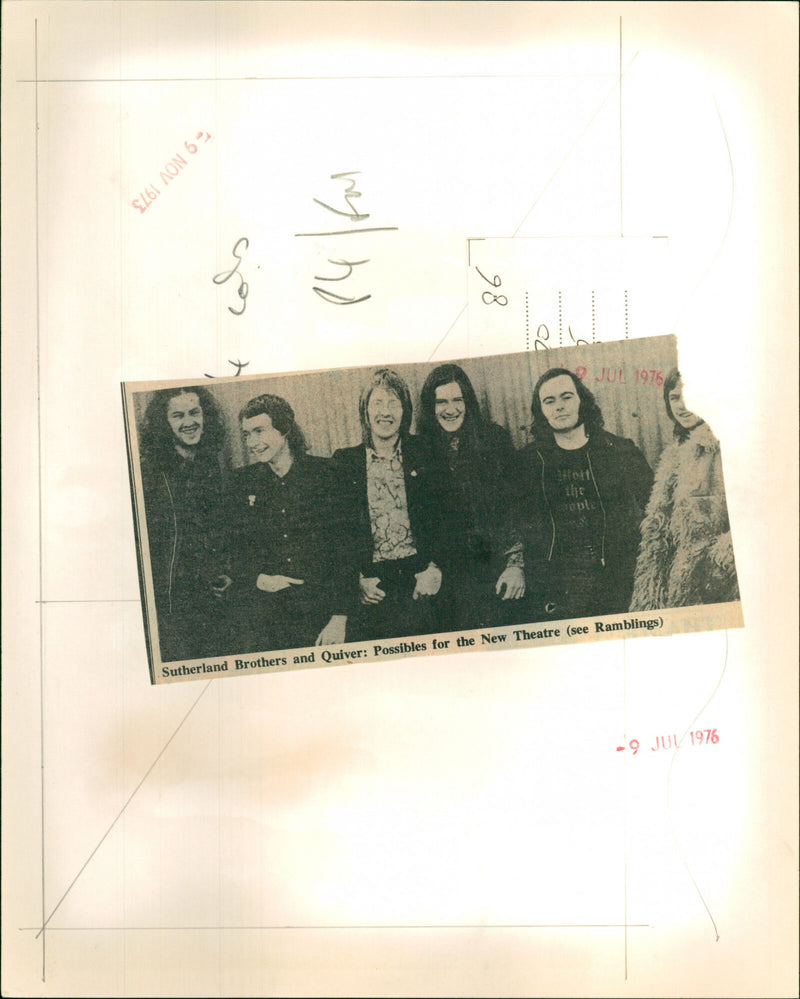 The Sutherland Brothers & Quiver - Vintage Photograph