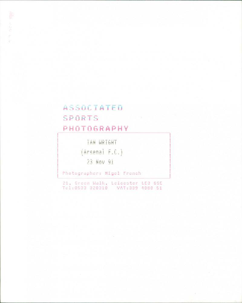 Ian wright - Vintage Photograph