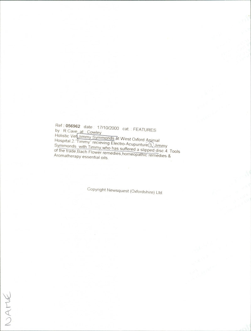 Jimmy Symmonds - Vintage Photograph