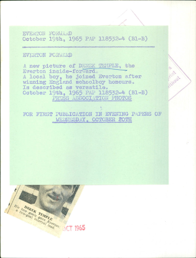 Derek Temple - Vintage Photograph