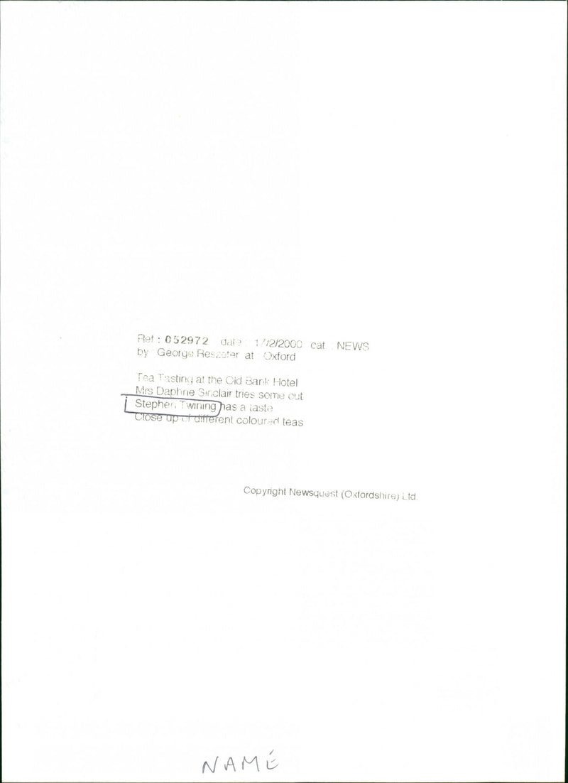 Stephen Twining - Vintage Photograph