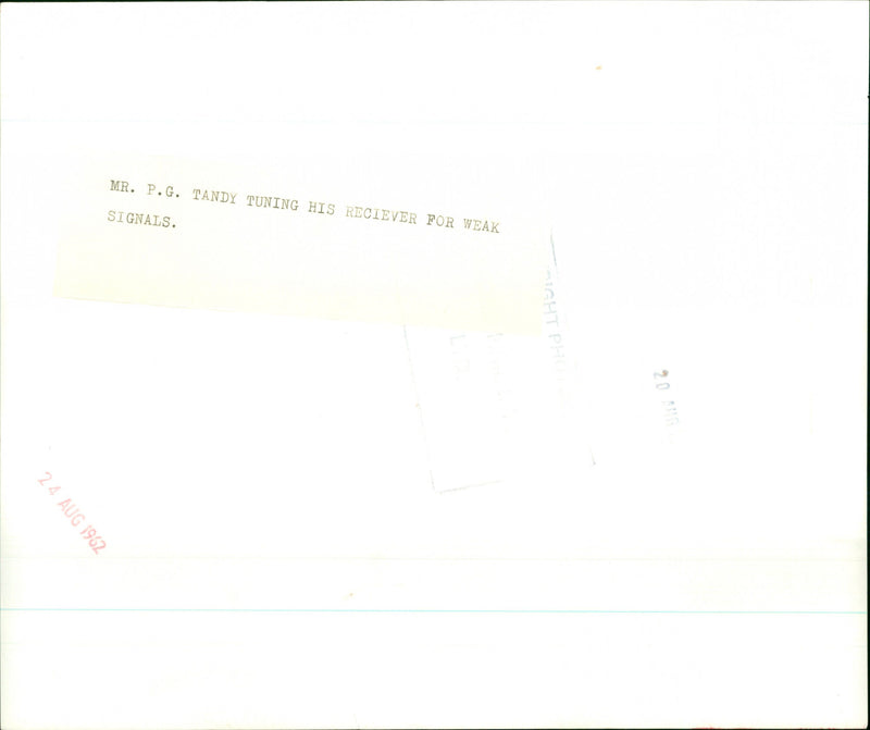 P. G. Tandy - Vintage Photograph