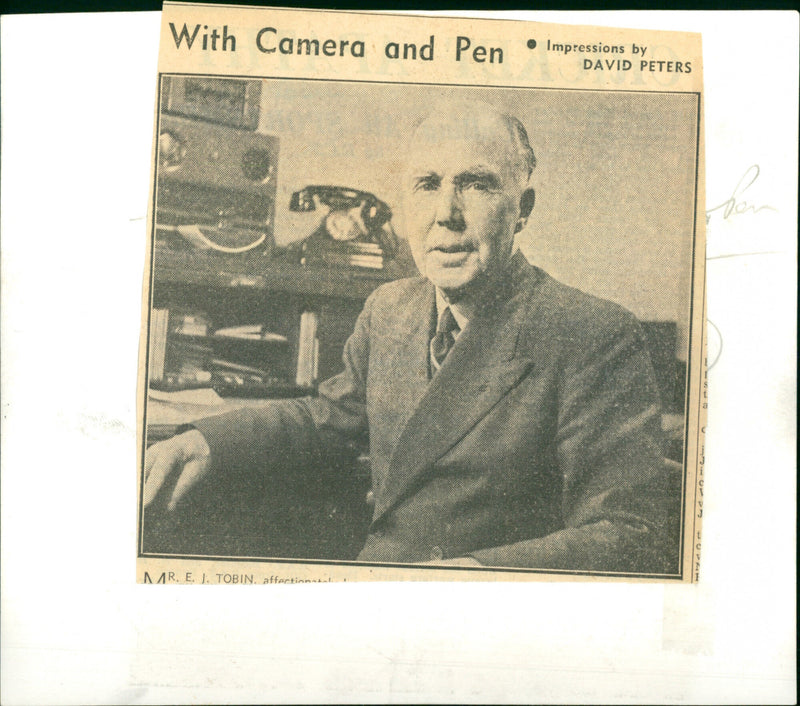 E. J. Tobin - Vintage Photograph