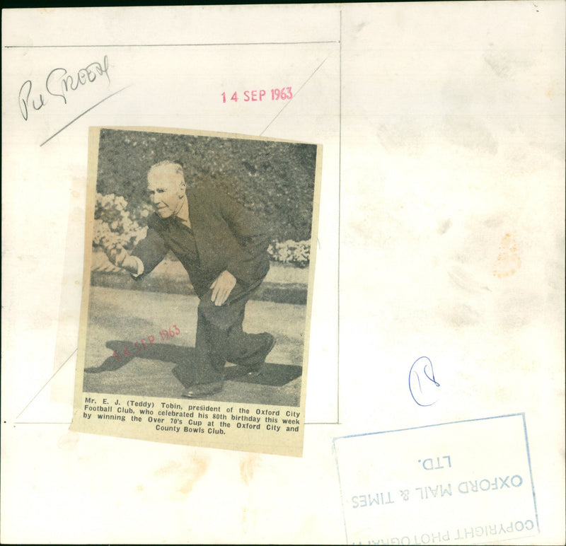 E. J. Tobin - Vintage Photograph