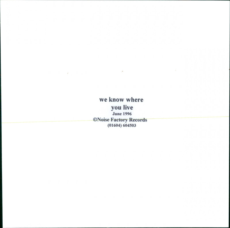 We know where you live - Vintage Photograph