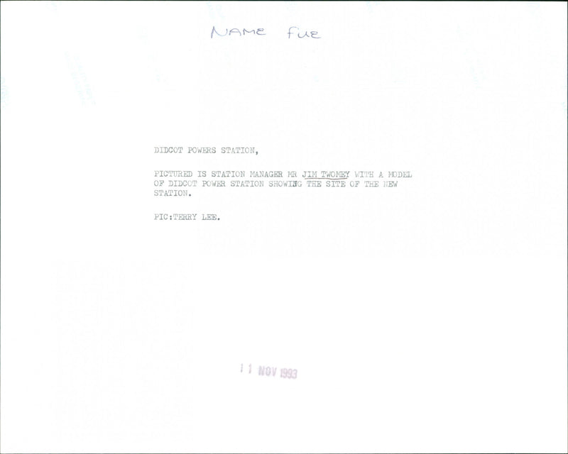 Mr. Jim Twomey - Vintage Photograph