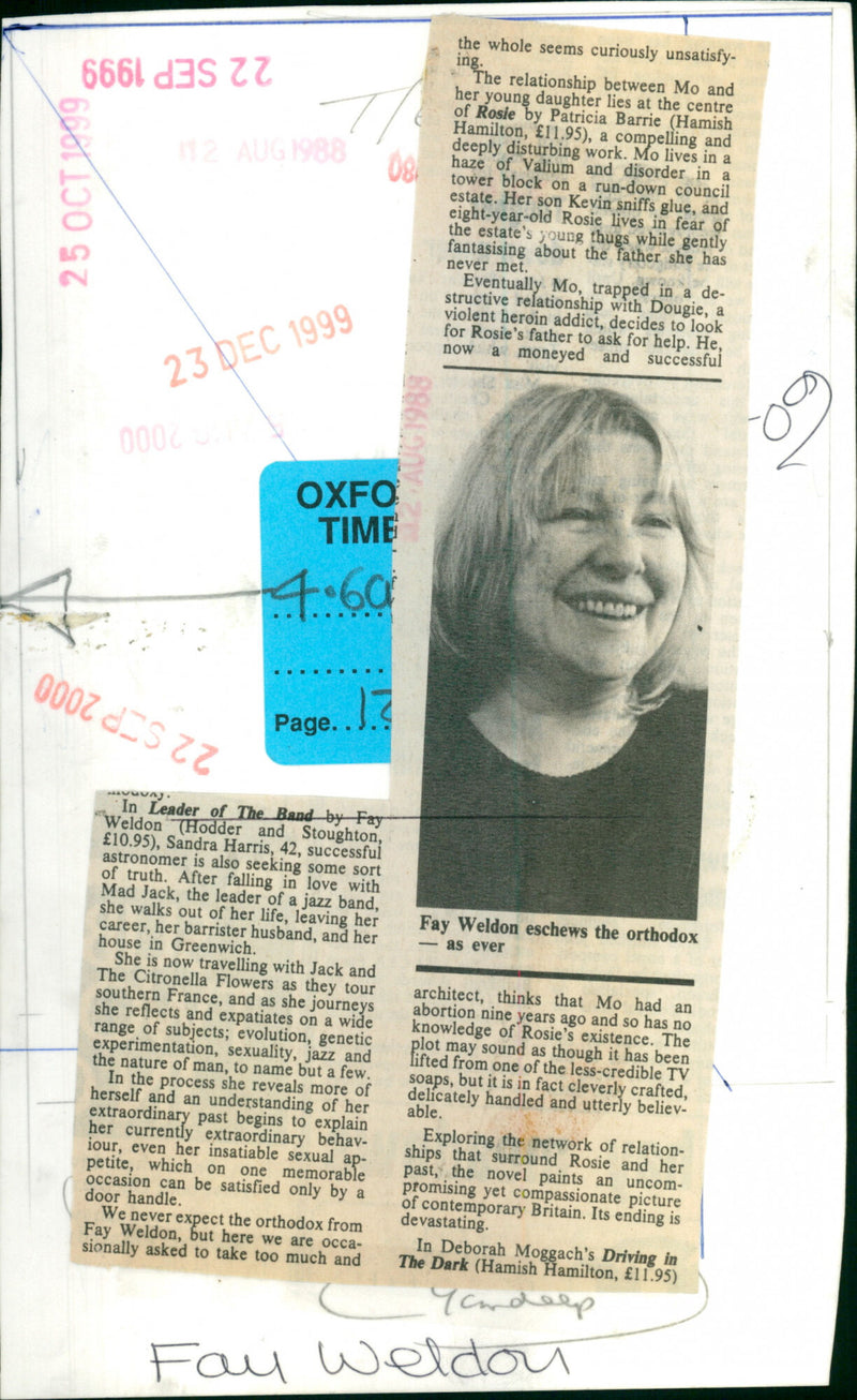 Fay Weldon - Vintage Photograph