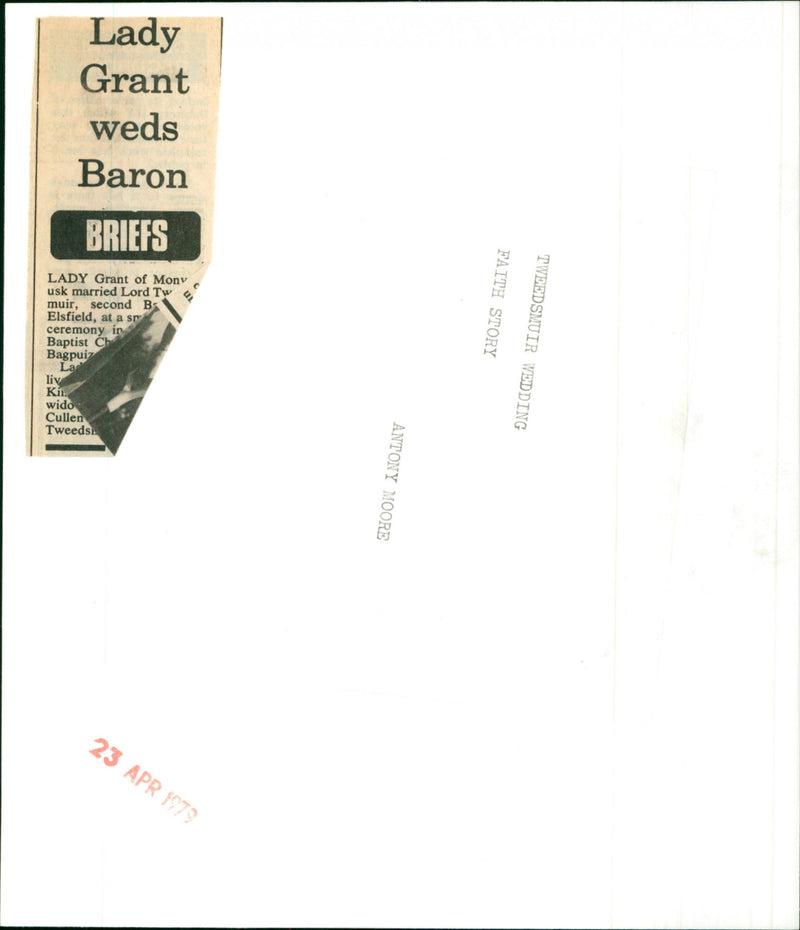 Lady Tweedsmuir - Vintage Photograph