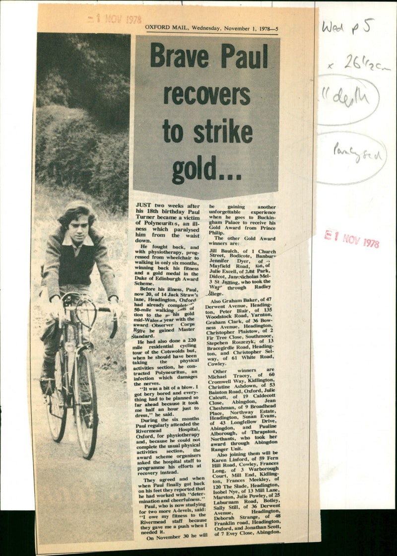 Paul Turner - Vintage Photograph