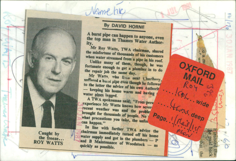 Roy Watts - Vintage Photograph