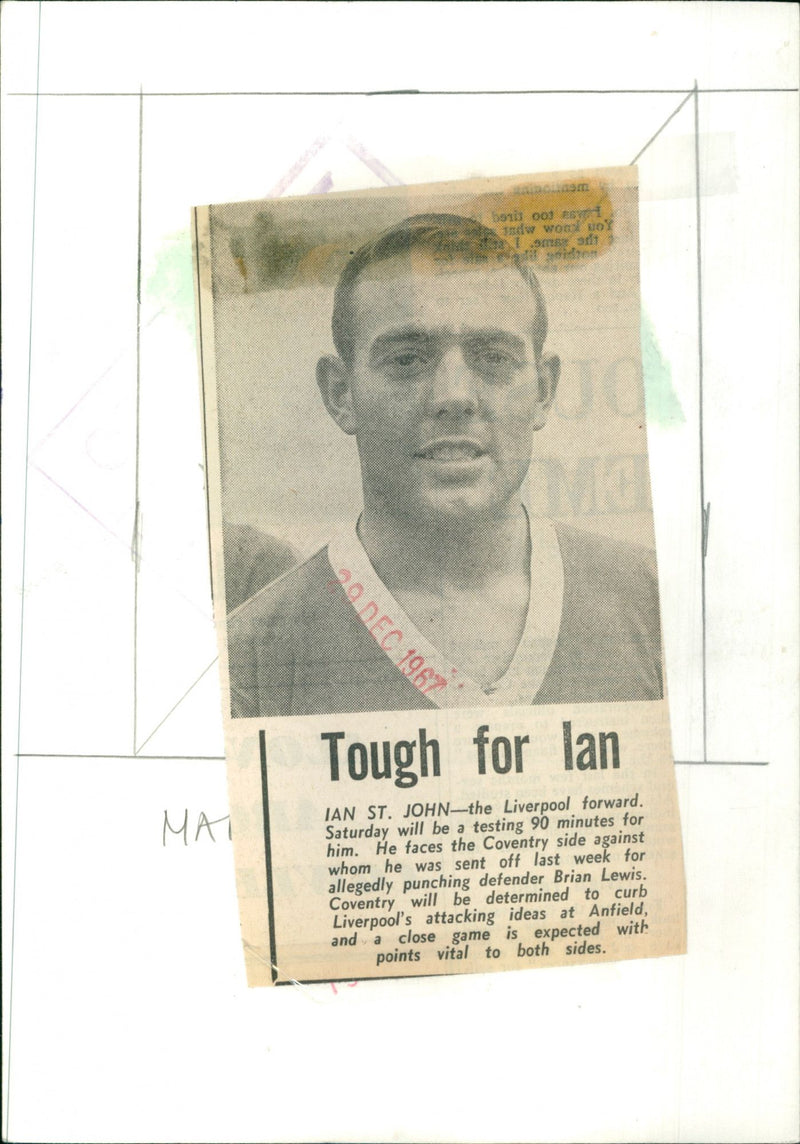 Ian St John - Vintage Photograph