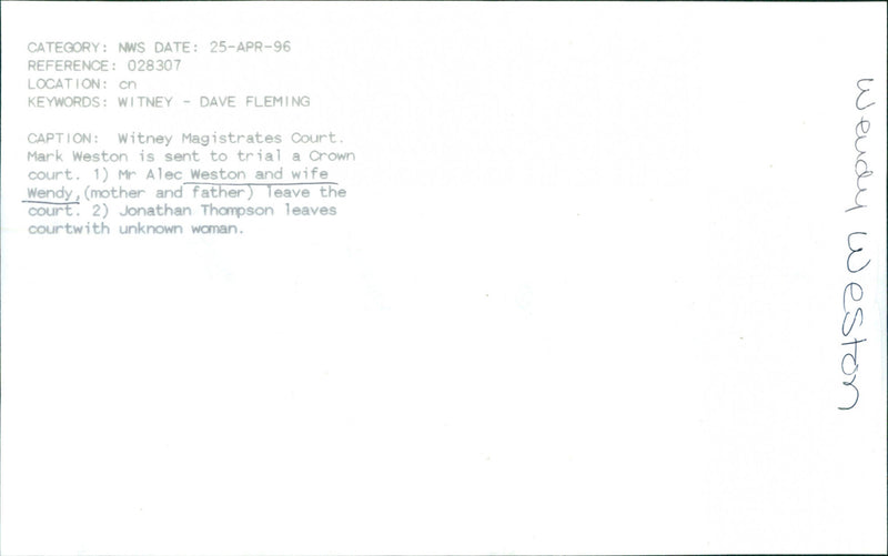 Wendy Weston - Vintage Photograph