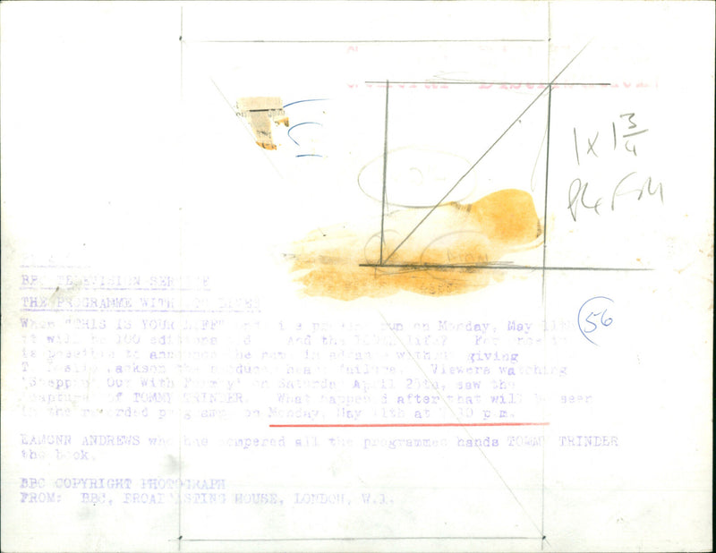 Eamonn Andrews, Tommy Trinder - Vintage Photograph