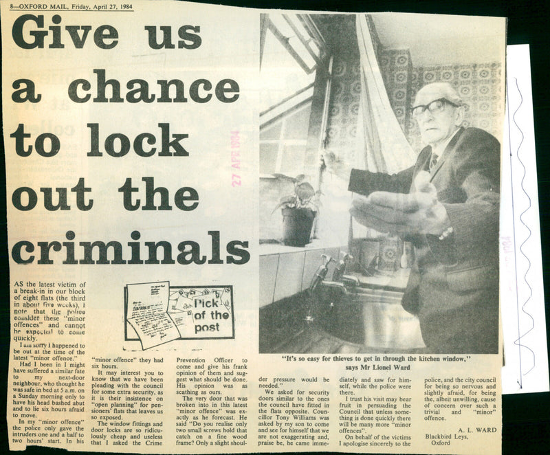 Mr Lionel Ward - Vintage Photograph