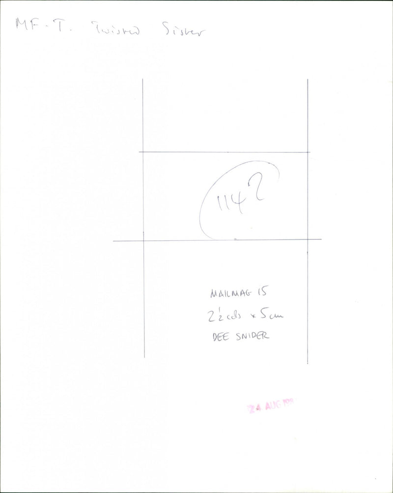 Dee Snider - Vintage Photograph