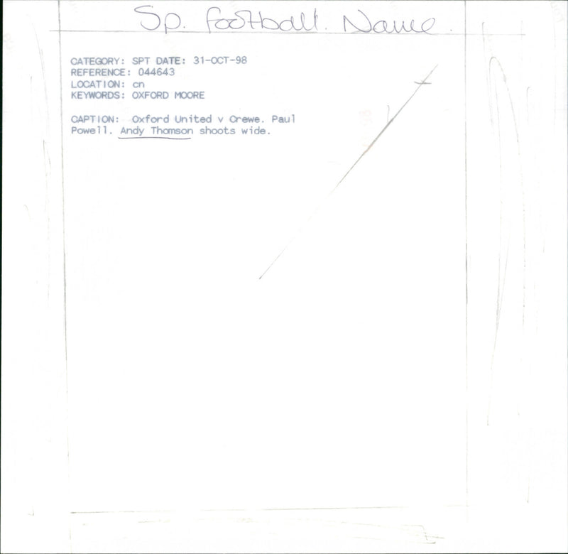 Thamsan Andy - Vintage Photograph