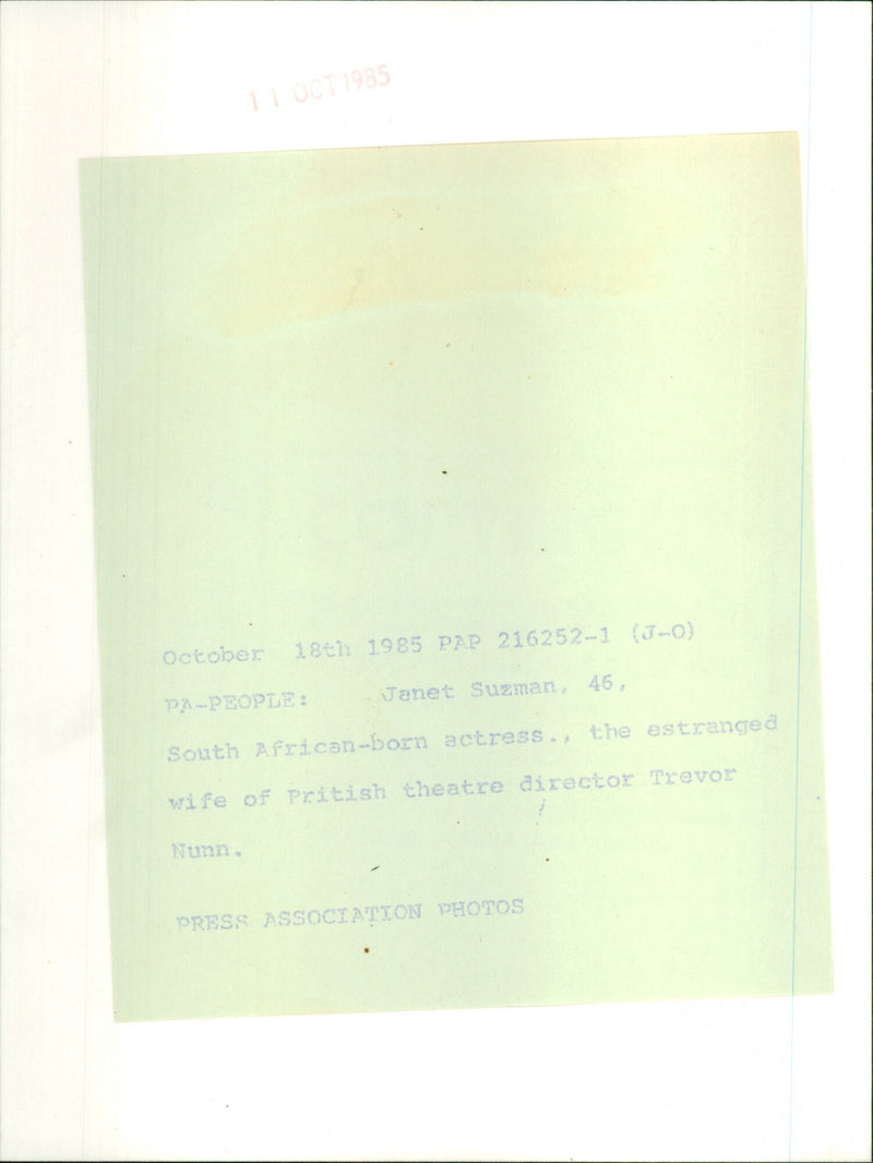 Janet Suzman - Vintage Photograph