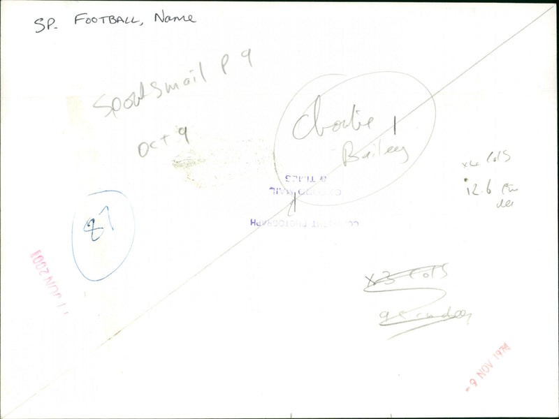 Charlie Bailey - Vintage Photograph