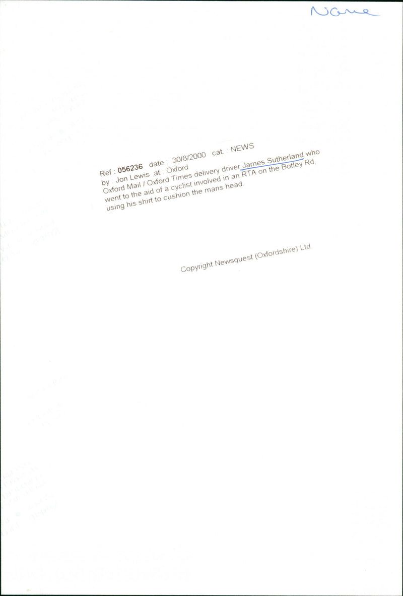 James Sutherland - Vintage Photograph